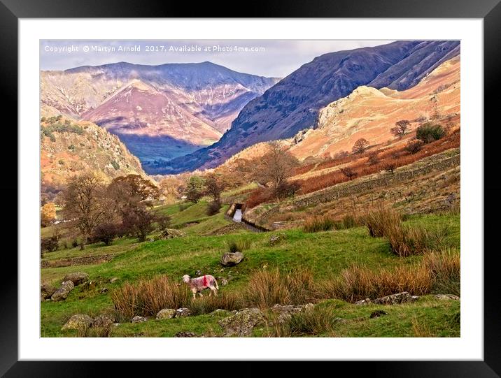 Lake District Fells Framed Mounted Print by Martyn Arnold