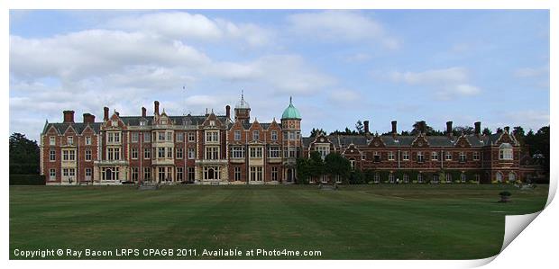 SANDRINGHAM HOUSE, NORFOLK Print by Ray Bacon LRPS CPAGB