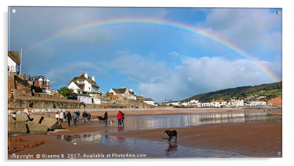 Sidmouth Rainbow Acrylic by Graeme B
