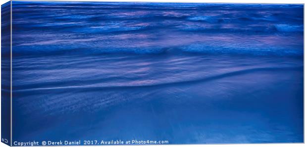 Mesmerising Blue Sea Waves Canvas Print by Derek Daniel