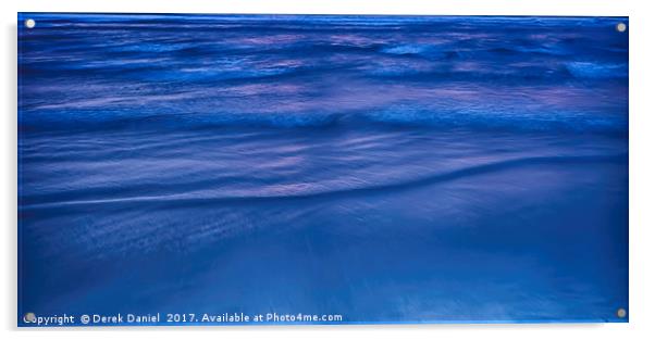 Mesmerising Blue Sea Waves Acrylic by Derek Daniel