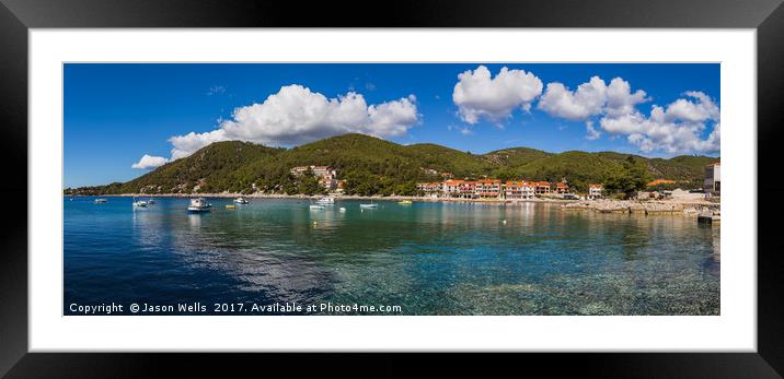 Prizba on the south slopes of Korcula Island Framed Mounted Print by Jason Wells
