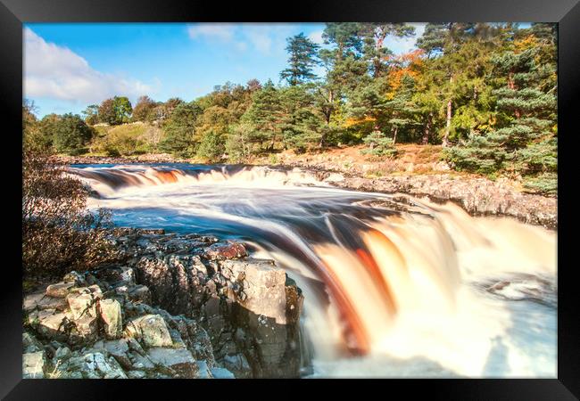 Low Force waterfall Framed Print by Alf Damp