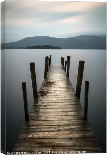 Hawes End Jetty Canvas Print by Ray Pritchard