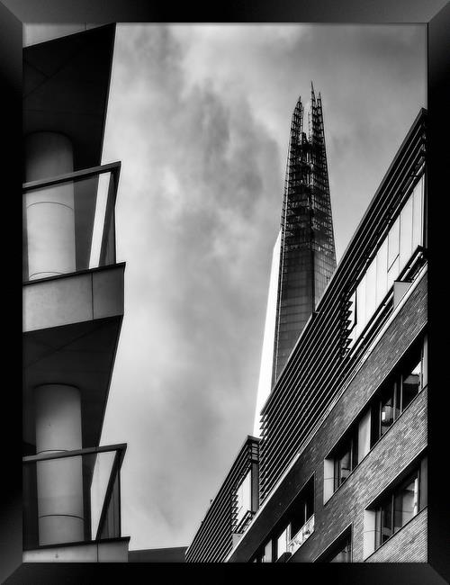 The towering Shard. Framed Print by David Hall