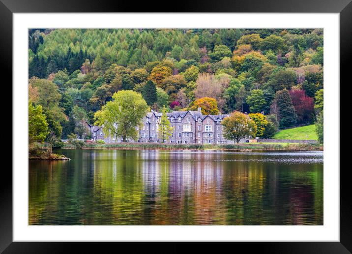 Autumn reflections in Grasmere Framed Mounted Print by Alf Damp