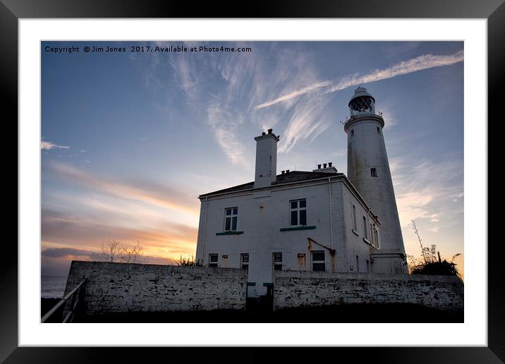 Sunrise at St. Mary's Framed Mounted Print by Jim Jones