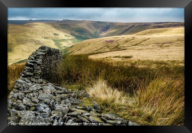 Crowden Clough, Kinder Scout Framed Print by Martyn Williams
