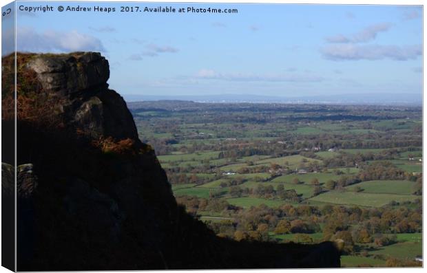 The Cloud end view on the top in Cheshire Canvas Print by Andrew Heaps