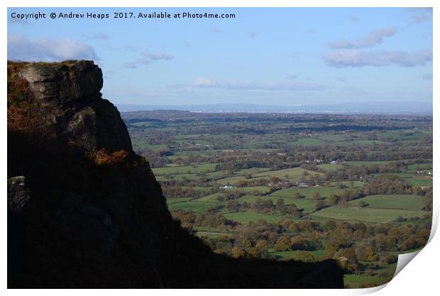 The Cloud end view on the top in Cheshire Print by Andrew Heaps