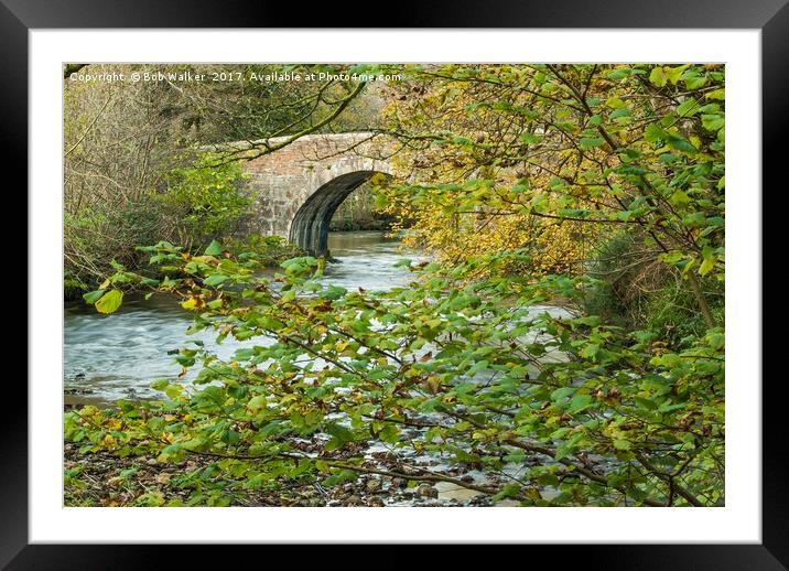 River Fowey at Respryn  Bridge Framed Mounted Print by Bob Walker