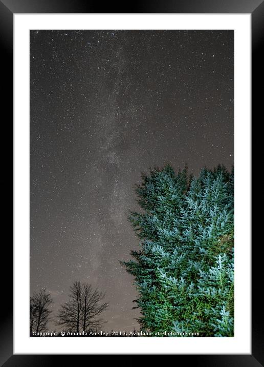 The Milky Way  Framed Mounted Print by AMANDA AINSLEY
