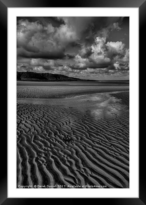 Lligwy Beach, Anglesey Framed Mounted Print by Derek Daniel