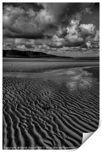 Lligwy Beach, Anglesey Print by Derek Daniel