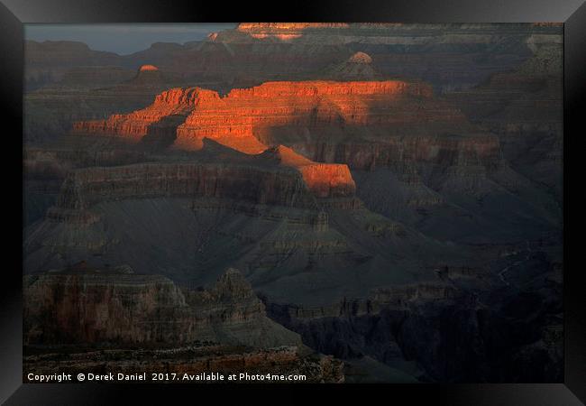 Majestic Sunset at the Deepest Canyon Framed Print by Derek Daniel