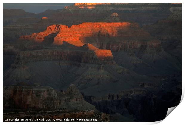 Majestic Sunset at the Deepest Canyon Print by Derek Daniel