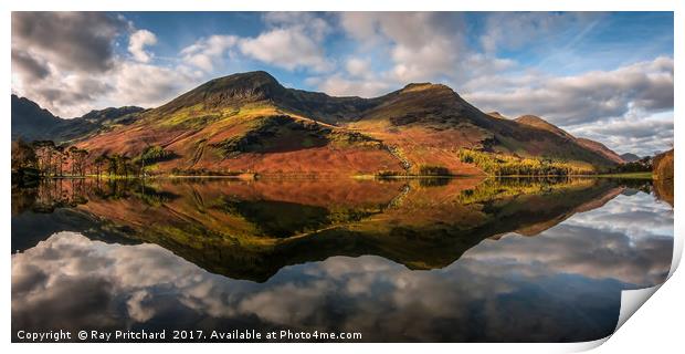 Buttermere Reflected Print by Ray Pritchard