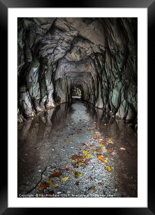 Entrance to Cathedral Cavern Framed Mounted Print by Ray Pritchard