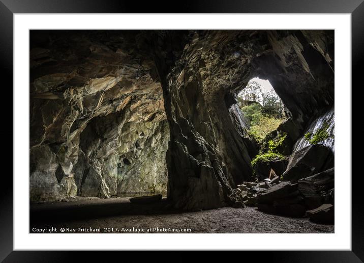 Cathedral Cavern  Framed Mounted Print by Ray Pritchard