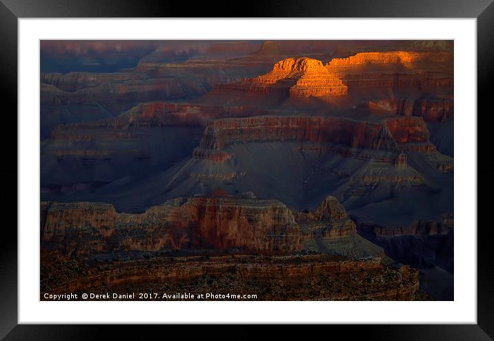 Grand Canyon Framed Mounted Print by Derek Daniel
