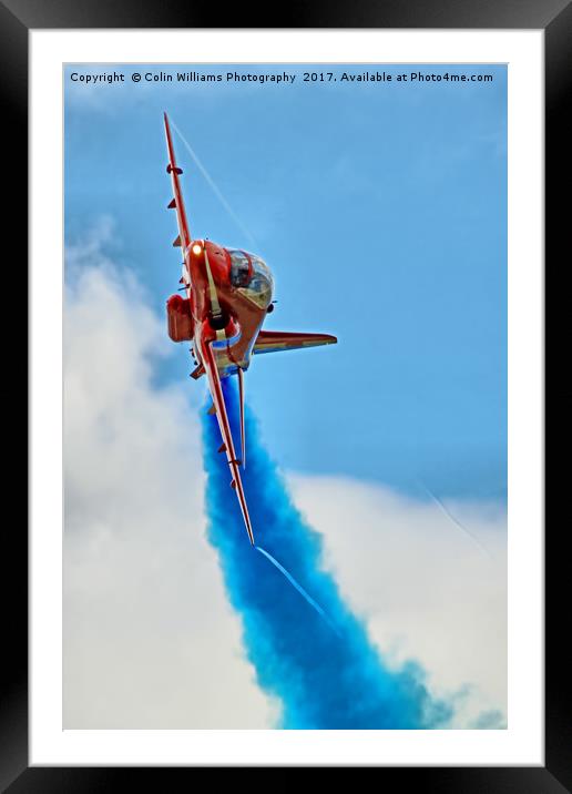 The Red Arrows At RIAT 2017 - 2 Framed Mounted Print by Colin Williams Photography