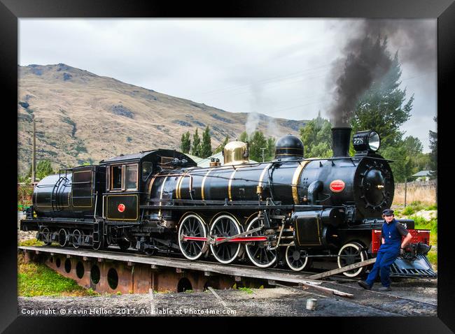 The Kingston Flyer, steam engine Framed Print by Kevin Hellon