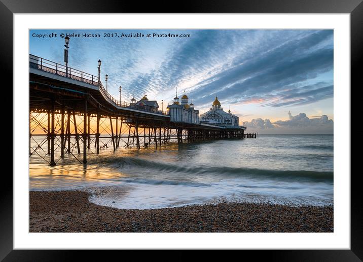 Dawn at Eastbourne Framed Mounted Print by Helen Hotson