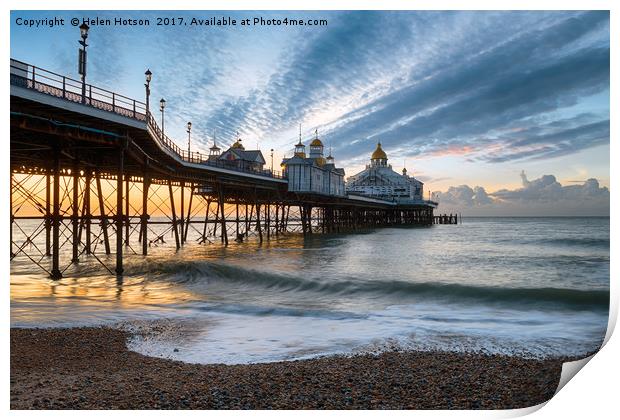 Dawn at Eastbourne Print by Helen Hotson