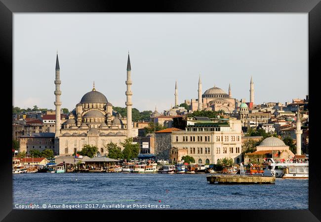 City of Istanbul Framed Print by Artur Bogacki