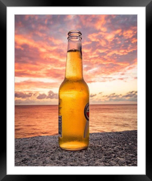    Curacao Sunset Views  Framed Mounted Print by Gail Johnson