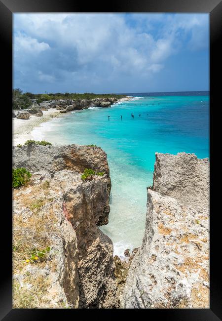    Directors bay   Curacao Views  Framed Print by Gail Johnson