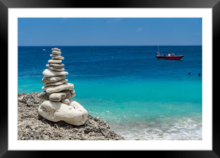    Directors bay   Curacao Views  Framed Mounted Print by Gail Johnson