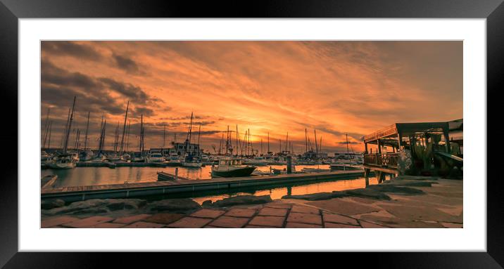 Sunset at the Rubicon Framed Mounted Print by Naylor's Photography