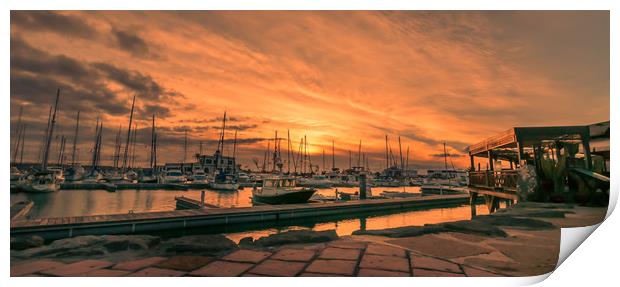 Sunset at the Rubicon Print by Naylor's Photography