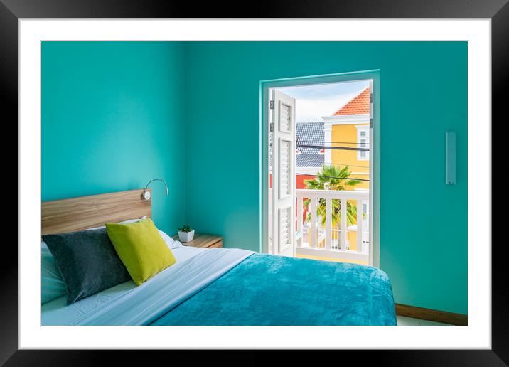   Beautiful Room  Views around Curacao Framed Mounted Print by Gail Johnson