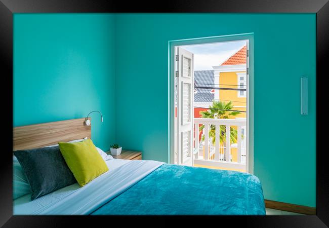   Beautiful Room  Views around Curacao Framed Print by Gail Johnson