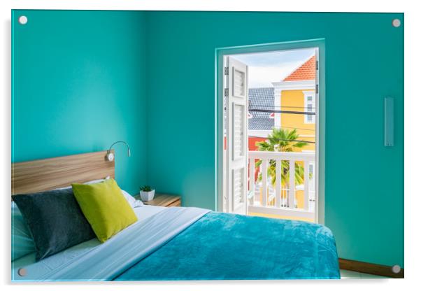   Beautiful Room  Views around Curacao Acrylic by Gail Johnson