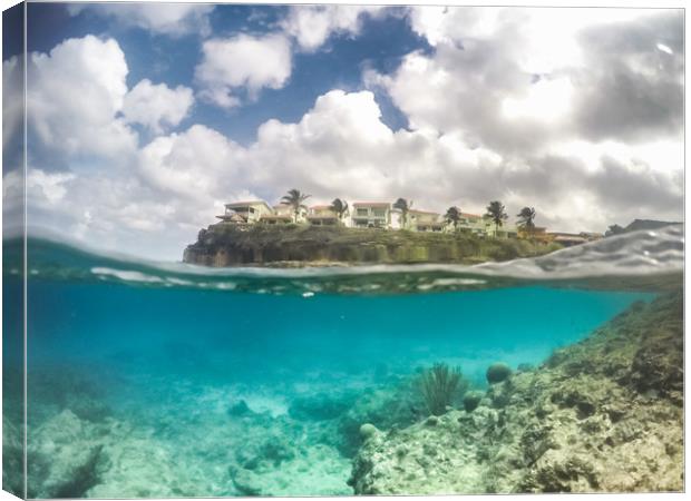  Lagun   Views around Curacao Canvas Print by Gail Johnson