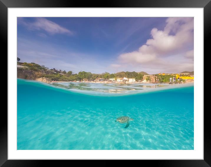    Curacao views Framed Mounted Print by Gail Johnson