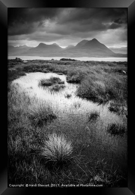 The View across Loch Torridon Framed Print by Heidi Stewart