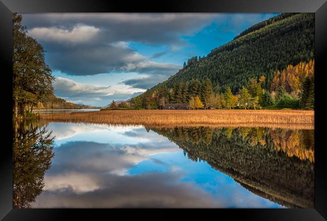 Loch Oich Reflections Framed Print by Paul Andrews