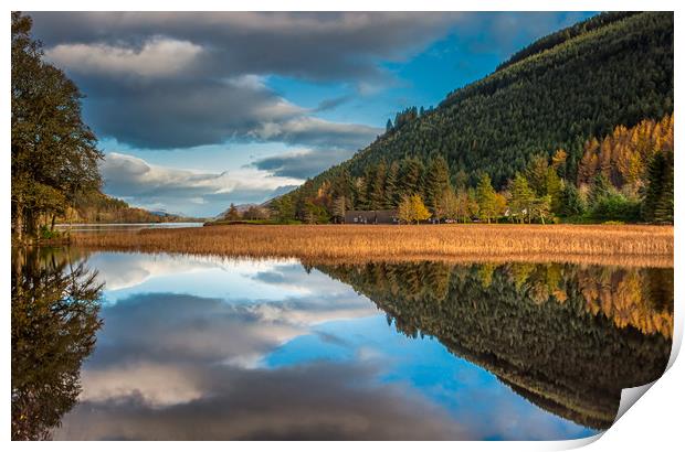 Loch Oich Reflections Print by Paul Andrews