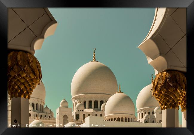 Sheikh Zayed Grand Mosque Framed Print by Gavin Hill-John