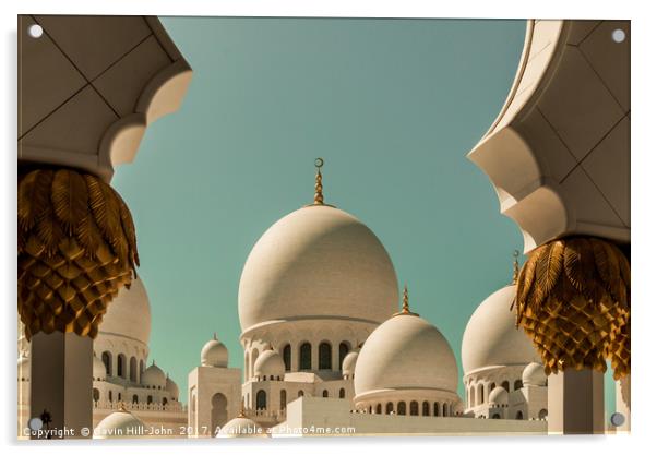 Sheikh Zayed Grand Mosque Acrylic by Gavin Hill-John