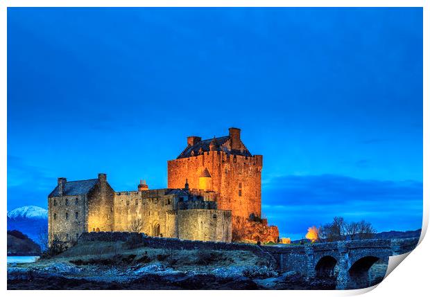 Eilean Donan Castle Scotland Print by John Hall