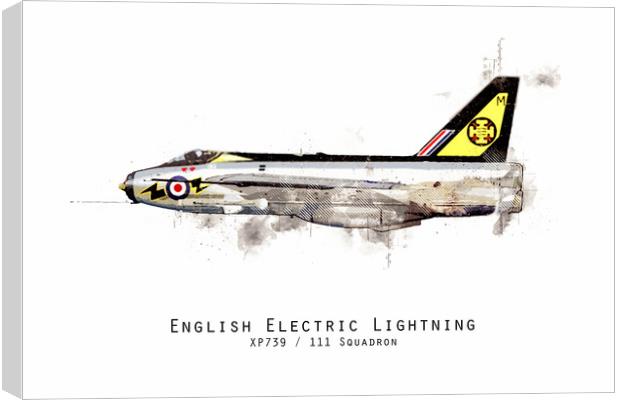 Lightning Sketch - XP739 Canvas Print by J Biggadike