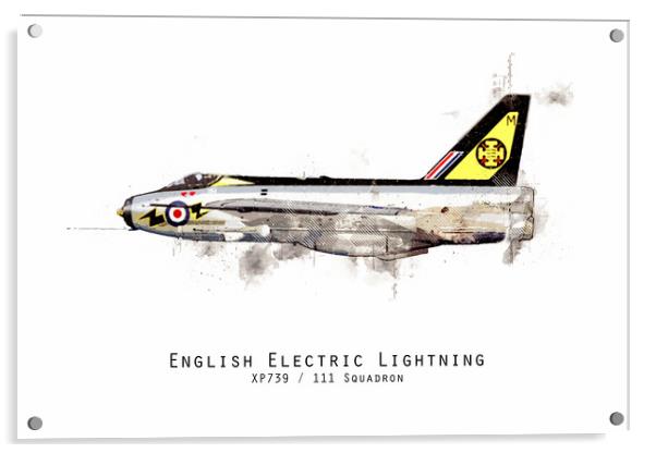 Lightning Sketch - XP739 Acrylic by J Biggadike