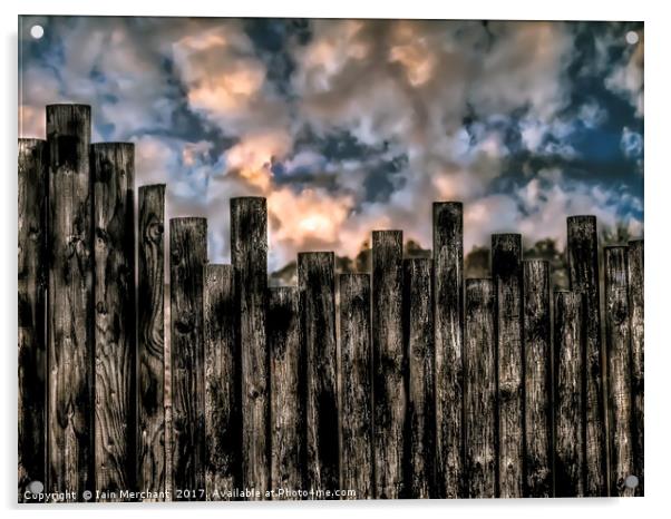 Fenced In Acrylic by Iain Merchant