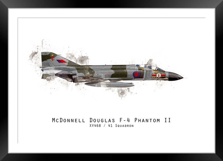 Phantom Sketch - XV468 Framed Mounted Print by J Biggadike