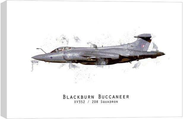 Buccaneer Sketch - XV352 Canvas Print by J Biggadike
